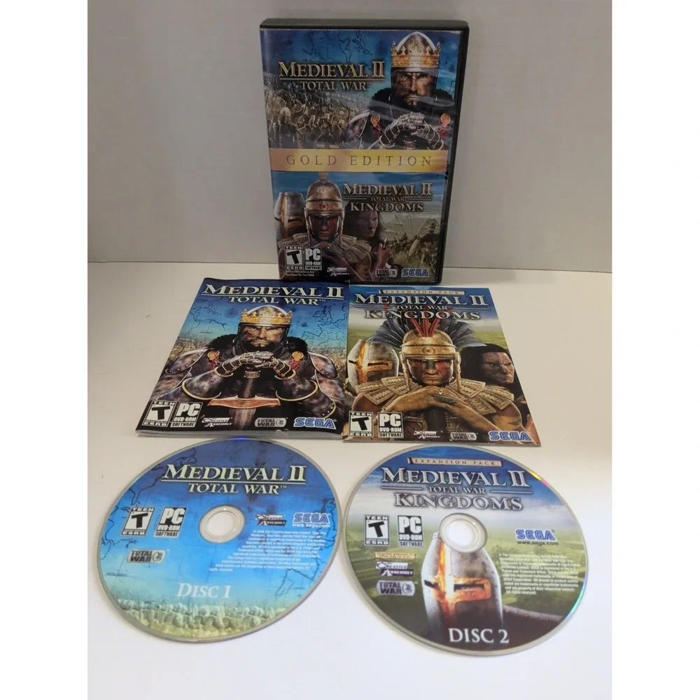 Medieval II Total War Gold Edition • PC Game [CIB/Complete DVD Case] SEGA